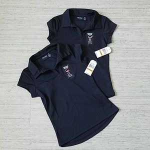 2 girls Nautica school uniform shirts